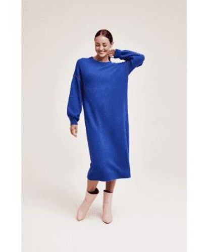 CKS Prelong Dress Blm - Blu