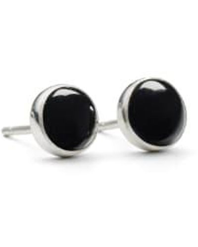 Alison Moore Onyx 4 Mm Stud Earrings 4mm - Black