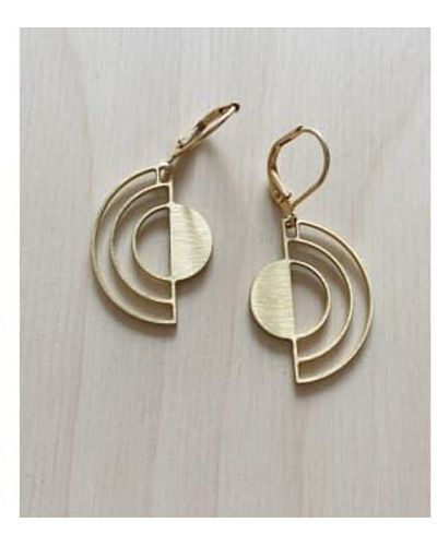 Dowse Sterling Eclipse Earrings - Metallizzato