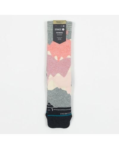 Stance Mountaineer Merino Wool Blend Socks In Pink