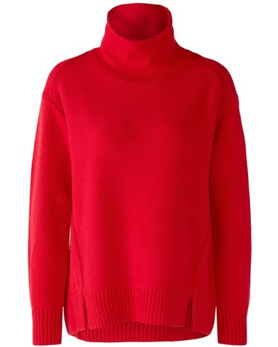Ouí Roll Neck Jumper Red