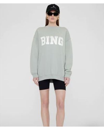 Square Anine Bing Tyler Sweatshirt Satin Bing - Grigio