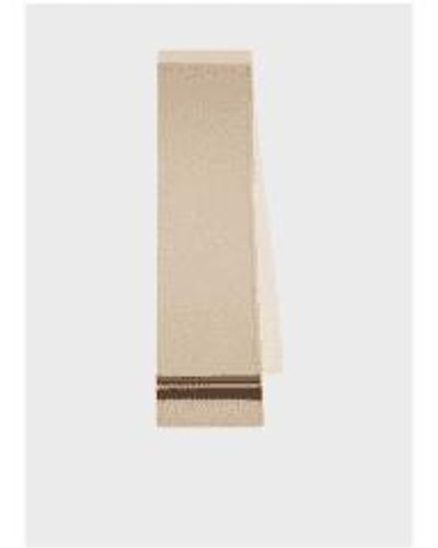 Paul Smith Stripe stripe streifenwolle schal größe: os, col: beige - Weiß