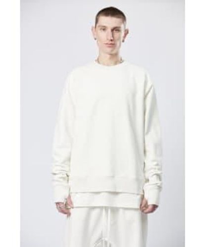 Thom Krom M s 170 sweatshirt -creme - Weiß