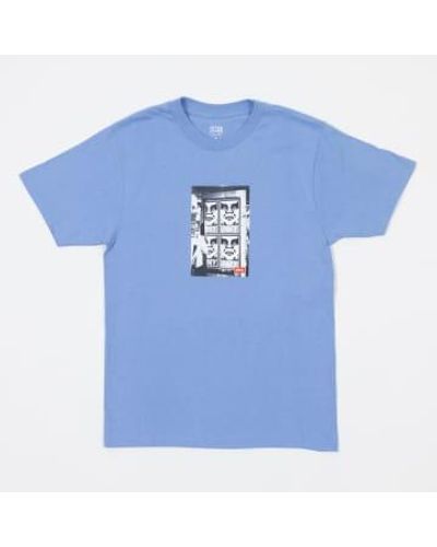 Obey Icon Graphic T-shirt - Blue