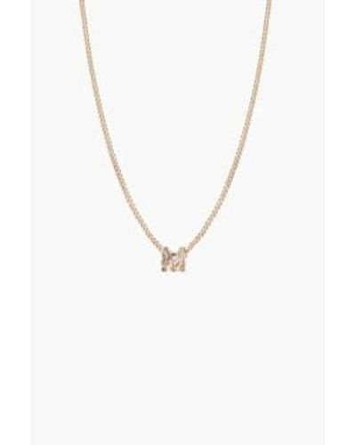 Tutti & Co Ne655g M Alphabet Necklace One Size / - Metallic