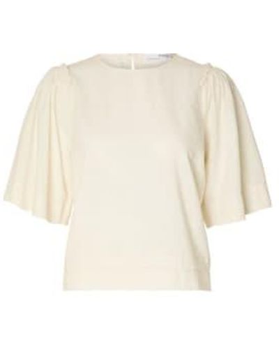 SELECTED Hillie Blouse - Natural
