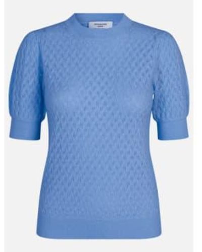 Rosemunde And Cashmere Pointelle Pullover S - Blue