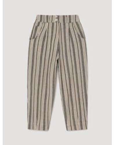 SKATÏE Skatie Rustic Fabric Trousers - Grigio