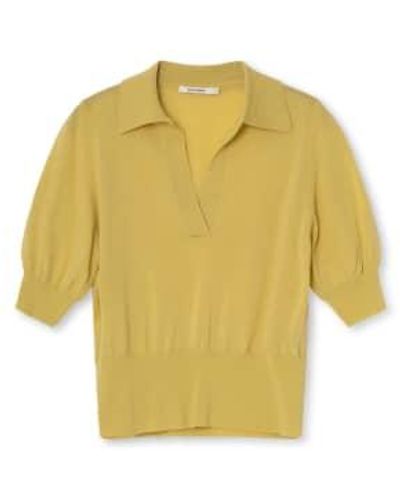 GRAUMANN Evita Polo Knit Large - Yellow