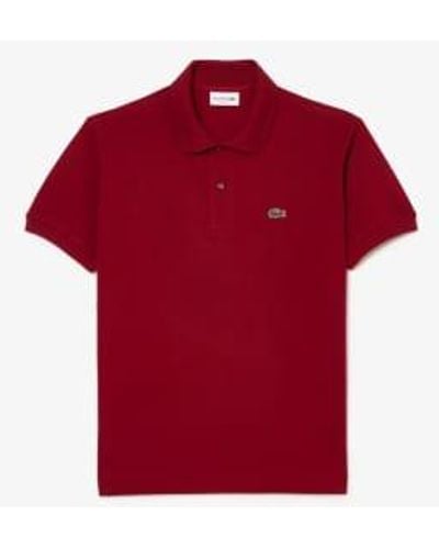 Lacoste Polo Original L.12.12 De Algodón Petit Piqué hombre - Rojo