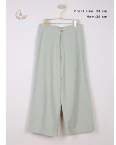 indi & cold Linen Cotton Crop Pants 42 - Gray