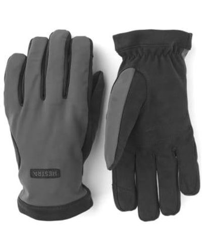 Hestra Mason waterproof reflex – schwarz - Grau