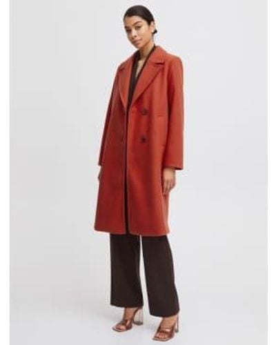 B.Young Bycilia Coat Uk 10 - Red