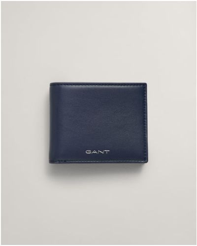 GANT Classic Blue Leather Bifold Wallet 9970066 409