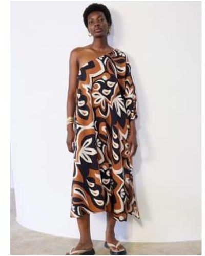 SKATÏE Abstract Print Dress S - Multicolor