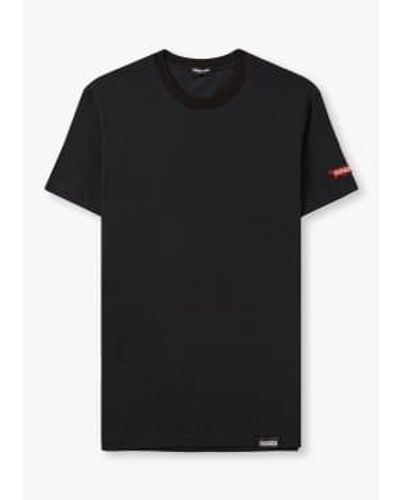 DSquared² S Maple Leaf T-shirt - Black