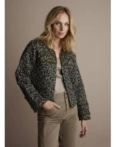Summum Lightly Quilted Jacket S - Brown