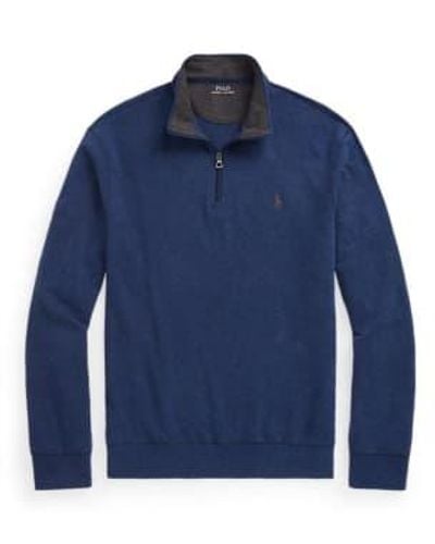 Ralph Lauren Ropa masculina jersey trimestre zip - Azul