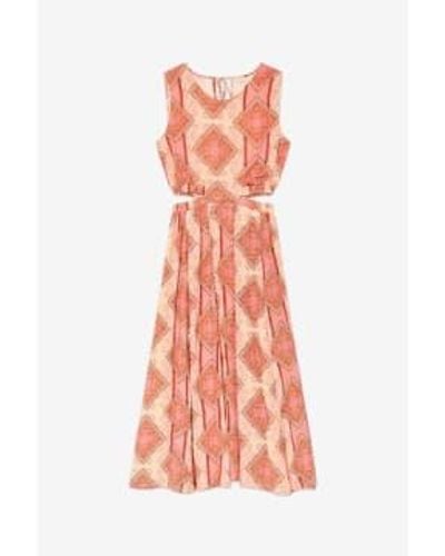 Nekane Taves Cut Out Printed Dress - Rosa