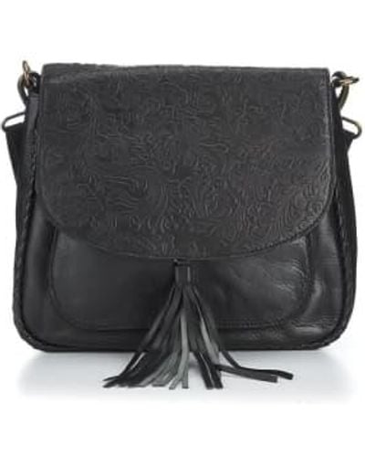 CollardManson Jasmin Bag- Floral - Black