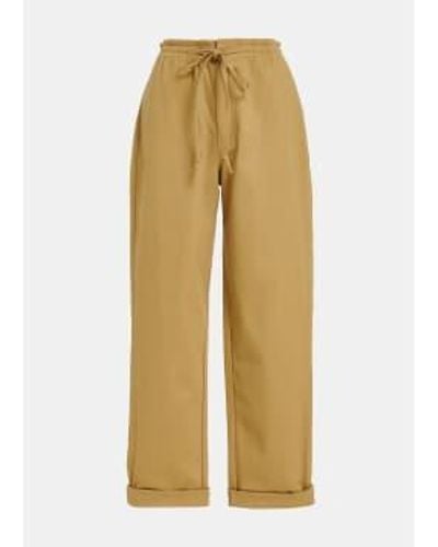 Essentiel Antwerp Fomo Baggy Fit Trousers 34 / Oat Cappuccino - Natural