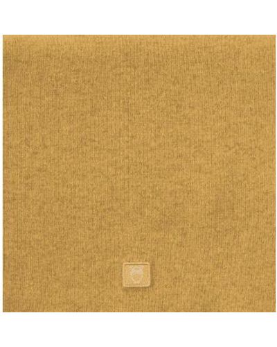 Knowledge Cotton 4210007 Rib Knit Scarf Tinsel Onesize - Yellow