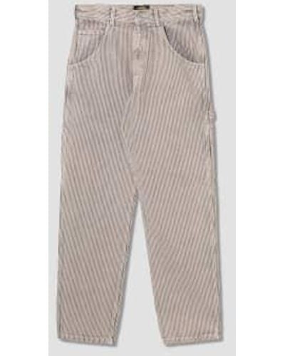 Stan Ray Grey And Striped Trousers 32