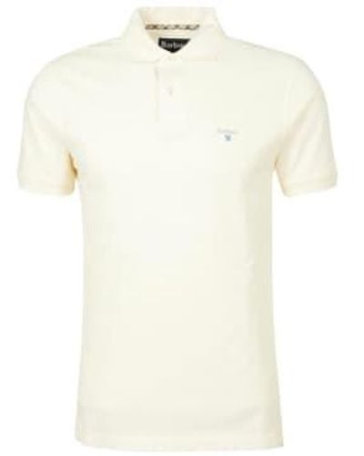 Barbour Harrowgate Polo Shirt Whisper - Bianco