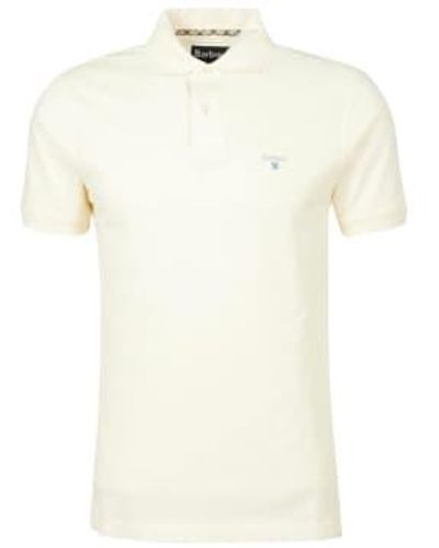 Barbour Harrowgate Polo Shirt Whisper Medium - White