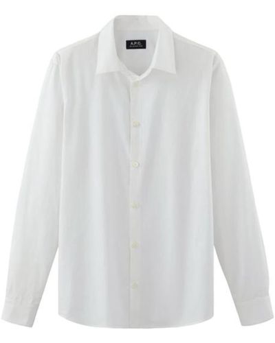 A.P.C. Sobre Shirt Blanc
