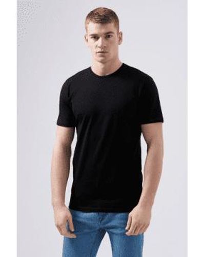 Remus Uomo Tapered Fit Cotton Stretch T Shirt Extra Large - Black