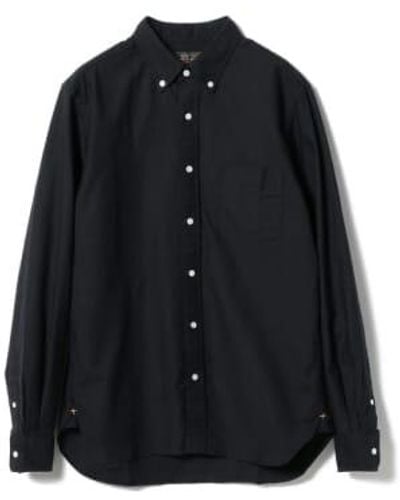 Beams Plus B.d. oxford shirt - Negro