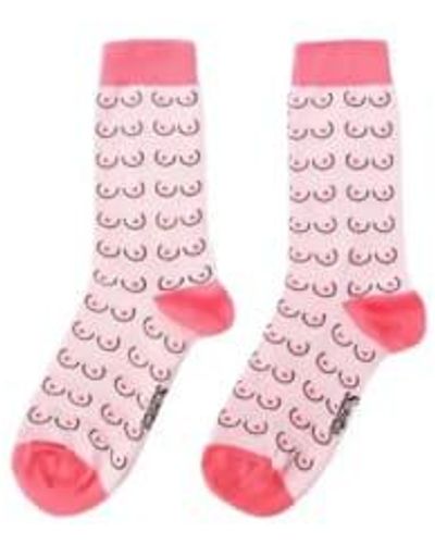 Coucou Suzette Boobs Socks - Pink