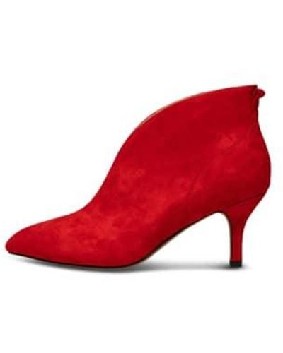 Shoe The Bear Valentine Bootie Suede - Rosso