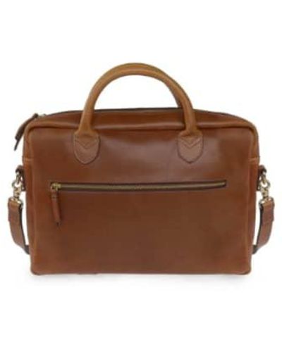 VIDA VIDA Leather Laptop Bag Leather - Brown