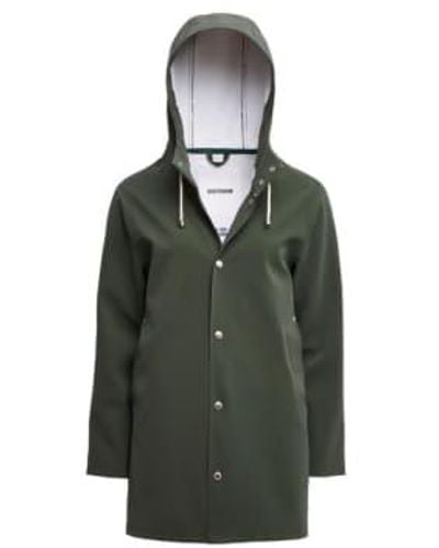Stutterheim Raincoat For Man 3217 Suede - Verde