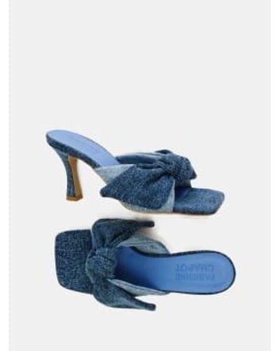 FABIENNE CHAPOT Asha Mule Sandals - Blue