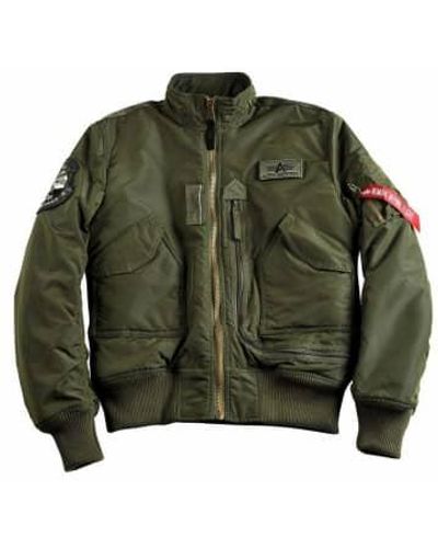 Alpha Industries Engine Flight Dark - Verde