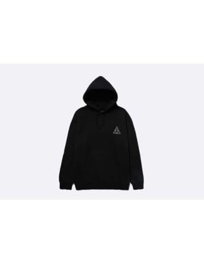 Huf Set triple triangle hoodie - Negro