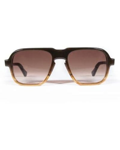 Oscar Deen Fraser Sunglasses Mocha / Choc Fade One Size - Brown