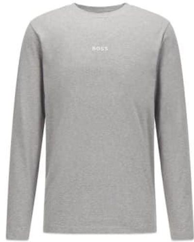 BOSS Tchark 1 Long Sleeve T-shirt - Grey