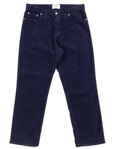 Folk 5 Pocket Cord Pants - Blue