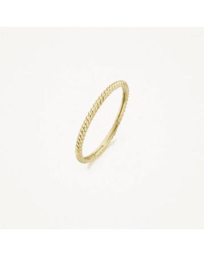 Blush Lingerie 14K Gold Twist Ring - Metallizzato