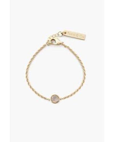 Tutti & Co Br599g bracelet pierre naissance pierre lune - Métallisé