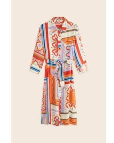 Suncoo Multi Print Cecily Dress 2 / - Multicolour