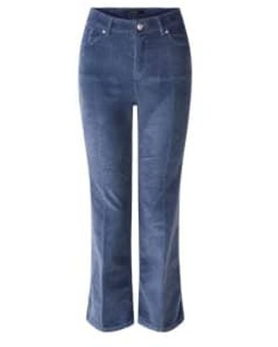 Ouí Corduroy Easy Kick Baby Cord Trousers Vintage Uk 8 - Blue