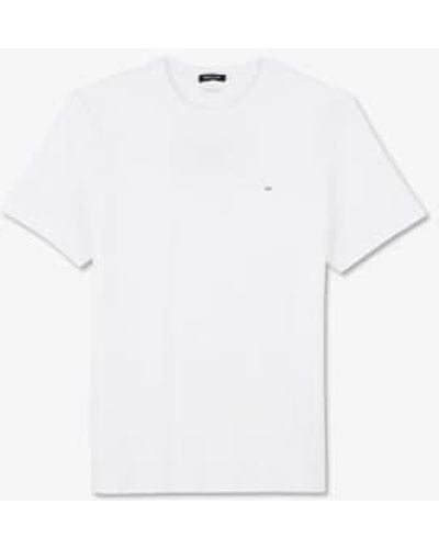 Eden Park Weißes baumwoll -pima -t -shirt