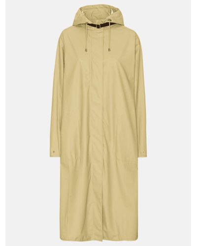 Ilse Jacobsen Long Olive Grass Raincoat - Yellow
