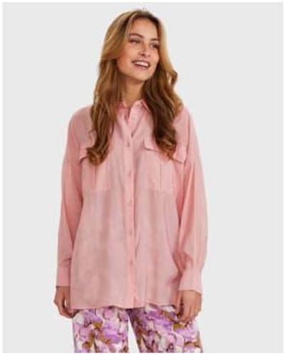 Numph Nuelinam Sheer Shirt 38 - Pink